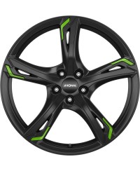 Jante ALU, Ronal R62 Green Jetblack  7.5X18 5/ 112 ET50 , Alésage 76