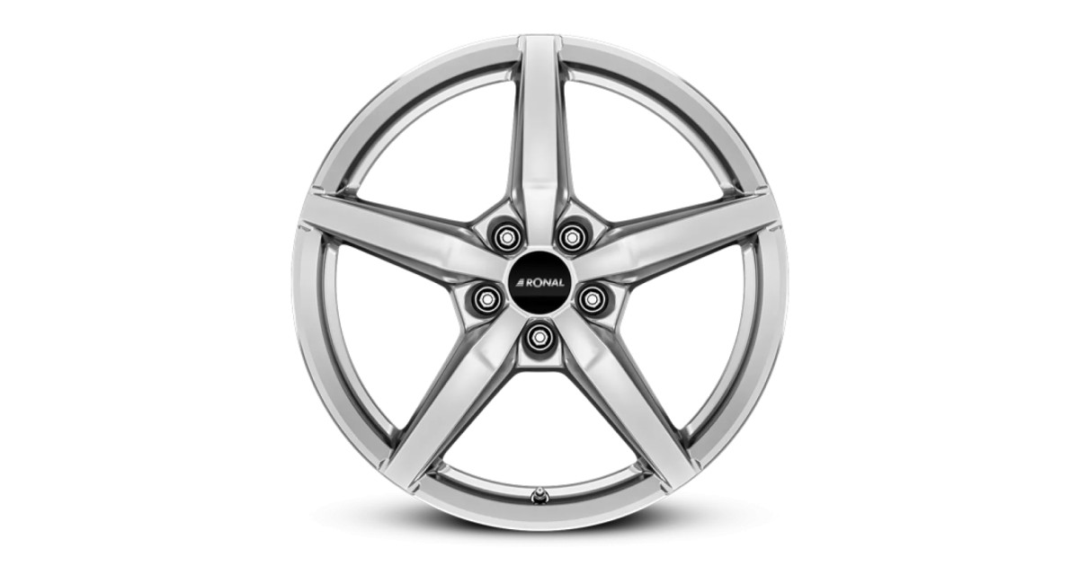 Jante ALU, Ronal R69 Platinum Silver 8X18 5/ 112 ET30 , Alésage 66.6