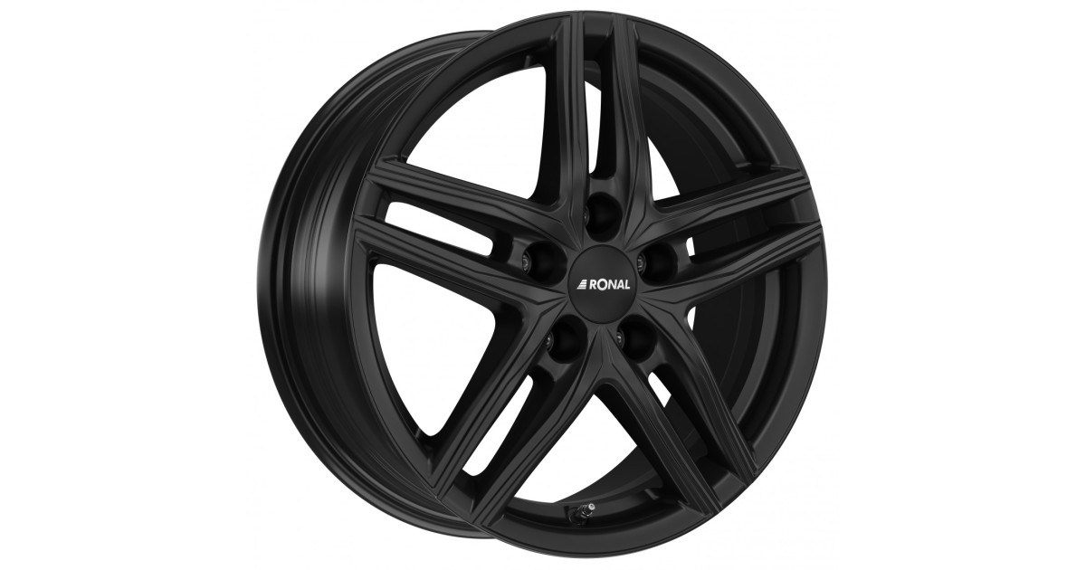 Jante ALU, Ronal R65 Jetblack-matt 7X17 4/ 108 ET20 , Alésage 65.03