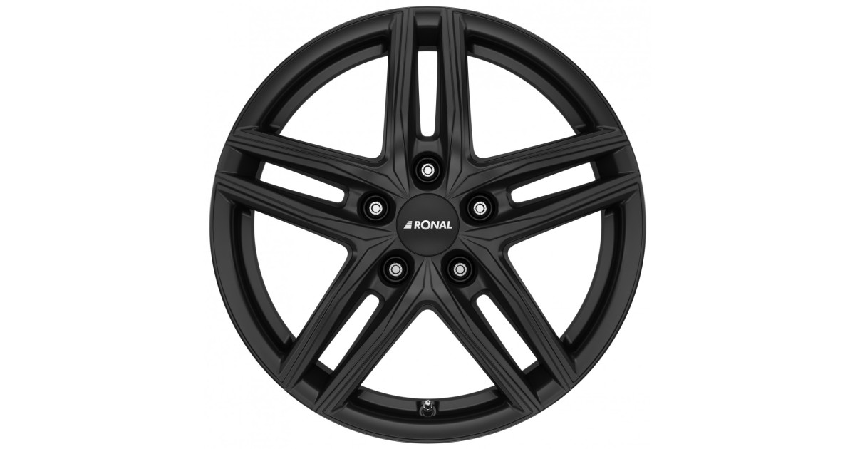 Jante ALU, Ronal R65 Jetblack-matt 7X17 4/ 108 ET20 , Alésage 65.03