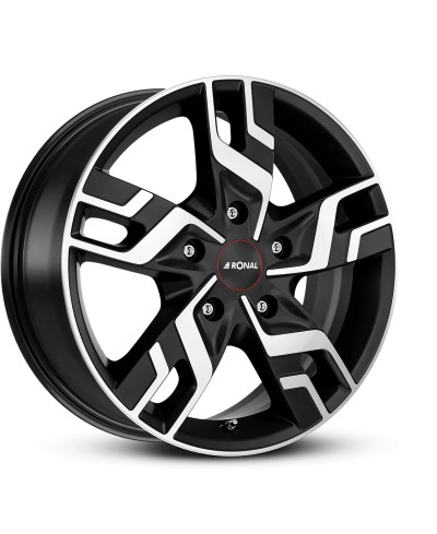Jante ALU, Ronal R64 Jetblack-matt-Face polie 7X17 5/ 160 ET53 , Alésage 65.1