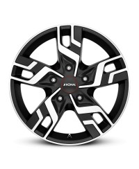 Jante ALU, Ronal R64 Jetblack-matt-Face polie 7X17 5/ 160 ET53 , Alésage 65.1