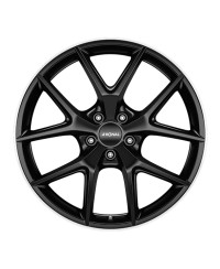 Jante ALU, Ronal R75 Jetblack matt-Bord poli 8X19 5/ 112 ET45.1, Alésage 66.6