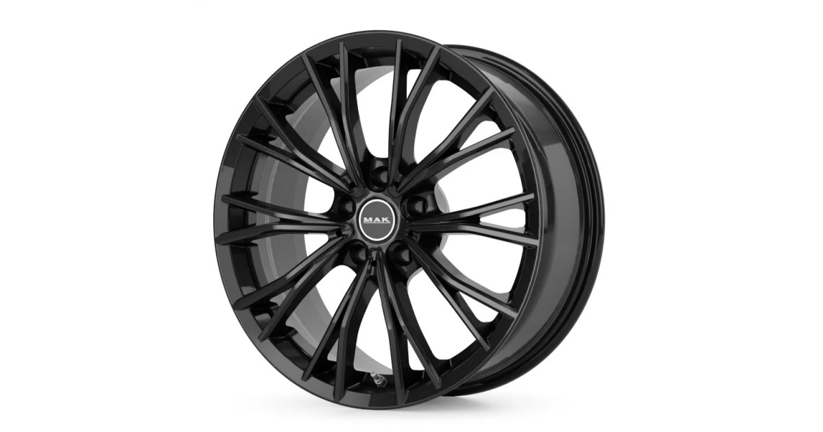 Jante Alu MAK  MARK Gloss Black 7,5x17 5x120 ET34 , Alésage 72.6