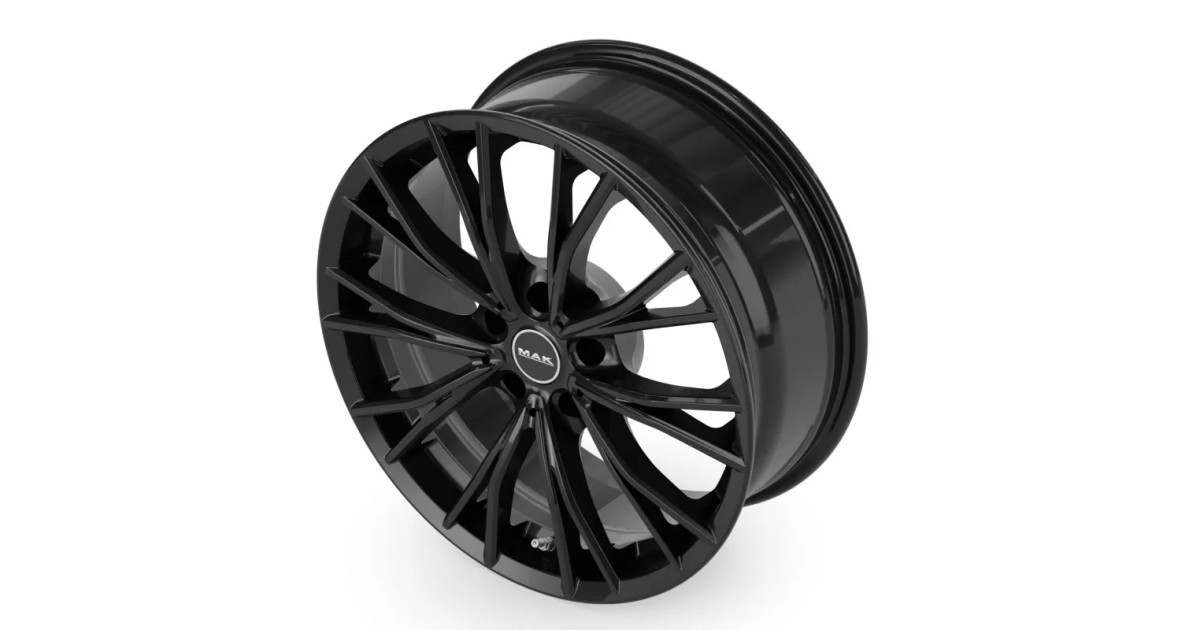 Jante Alu MAK  MARK Gloss Black 7,5x17 5x120 ET34 , Alésage 72.6
