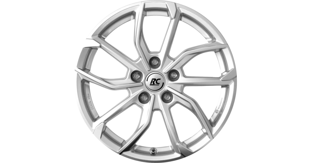 Jante Alu RC Design RC34 Crystal Silver 6,5x18 5x114.3 ET38 , Alésage 66.1