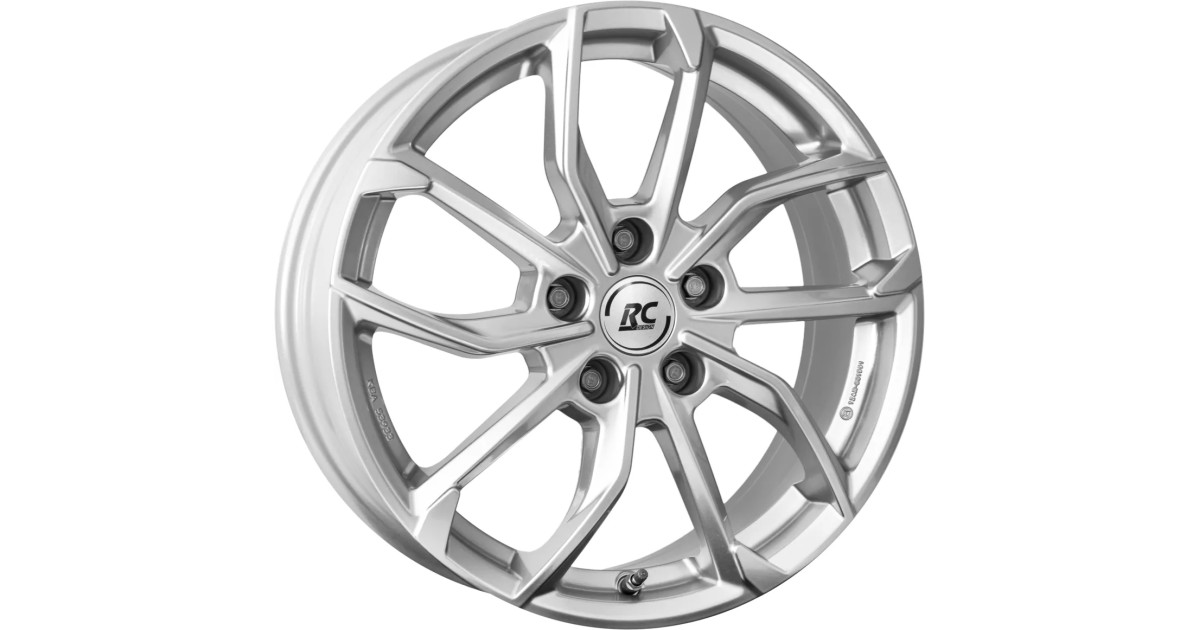 Jante Alu RC Design RC34 Crystal Silver 6,5x18 5x114.3 ET38 , Alésage 66.1