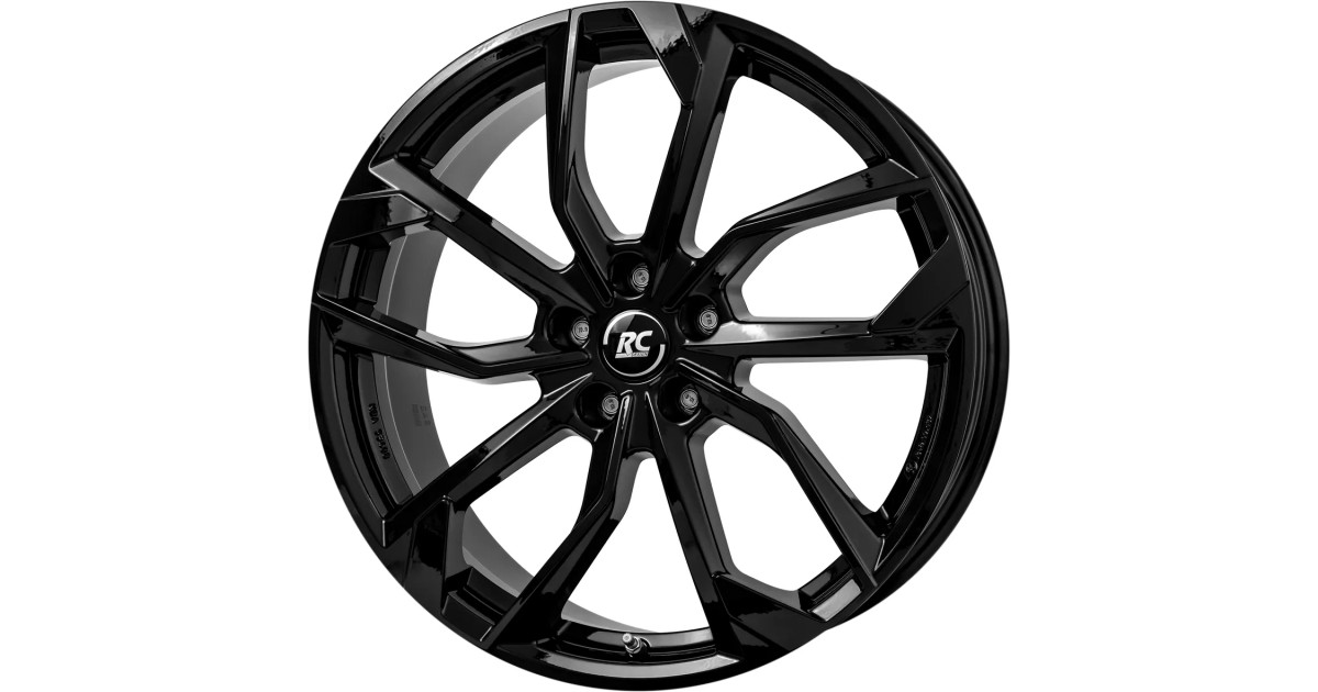 Jante Alu RC Design RC34 Gloss Black 6,5x18 5x114.3 ET38 , Alésage 66.1
