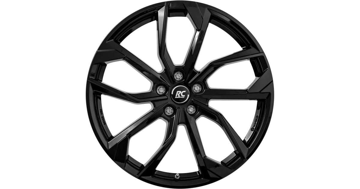 Jante Alu RC Design RC34 Gloss Black 6,5x18 5x114.3 ET38 , Alésage 66.1
