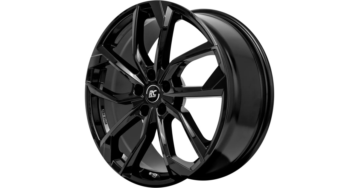 Jante Alu RC Design RC34 Gloss Black 6,5x18 5x114.3 ET38 , Alésage 66.1