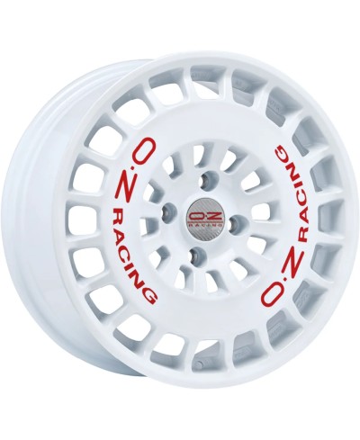 Jante ALU, OZ RR40 Race white + Red lettering 8X18 5/ 100 ET48, Alésage 68