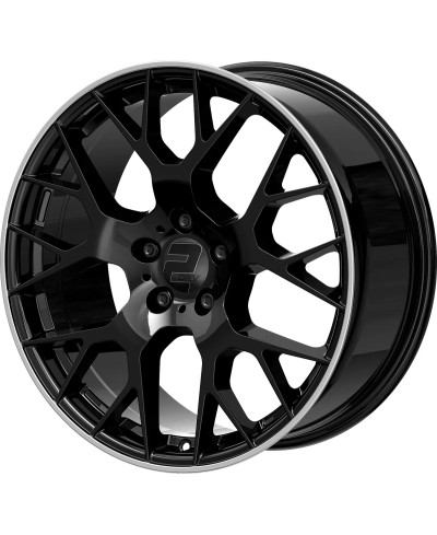 Jante ALU, Wheelworld - 2DRV WH47 Noir brillant laqué , Bord poli 8.5X19 5/ 112 ET35, Alésage 66.6