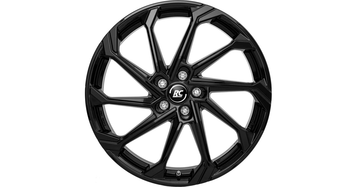 Jante Alu RC Design RC36 Gloss Black 7x17 5x110 ET37,5  , Alésage 65.1