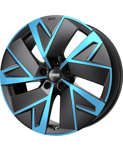 Jante ALU, CMS C32-AERO Diamond black blue 8X19 5/ 112 ET34 , Alésage 66.5