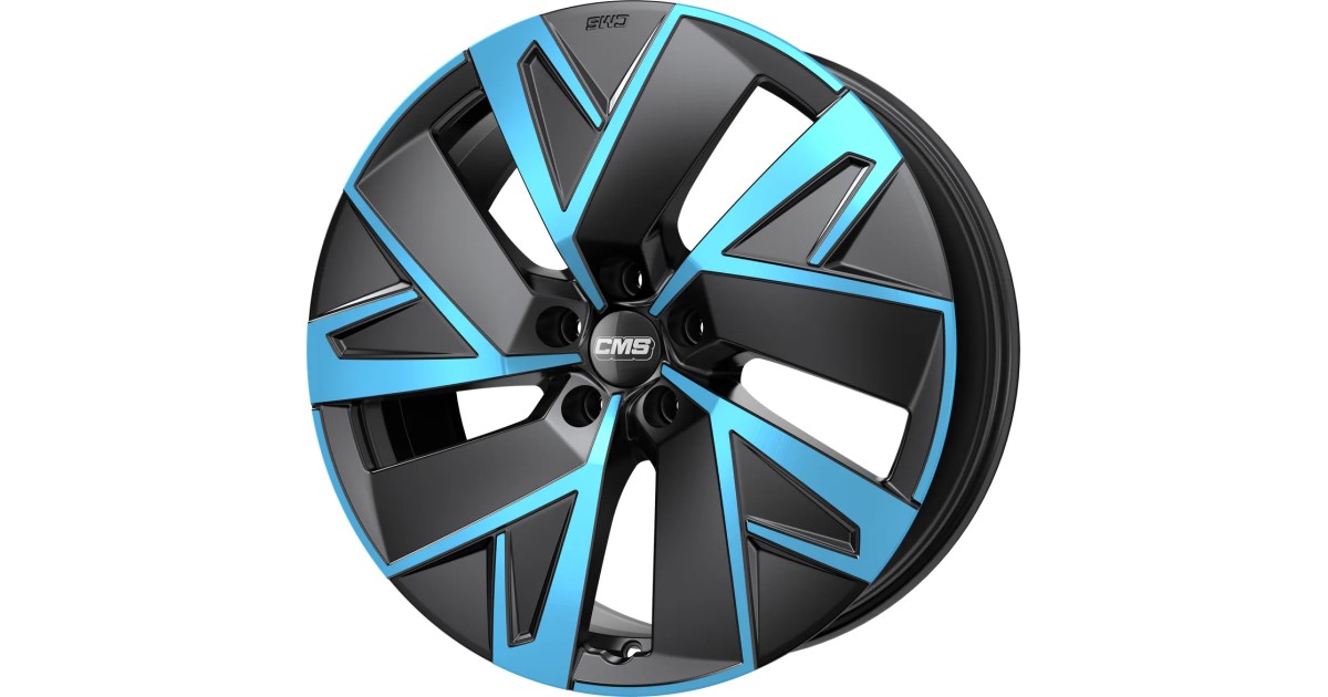 Jante ALU, CMS C32-AERO Diamond black blue 8X19 5/ 112 ET34 , Alésage 66.5