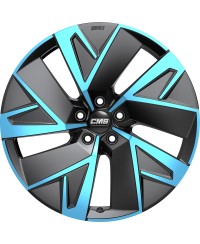 Jante ALU, CMS C32-AERO Diamond black blue 8X19 5/ 112 ET34 , Alésage 66.5