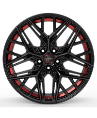 Jante ALU, Keskin Tuning KT25 BLACK PAINTED RED INSIDE 8.5x 20 5/ 112 ET30, Alésage 66.6