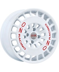 Jante ALU, OZ RR40 Race white + Red lettering 7.5X17 4/ 100 ET42 , Alésage 68
