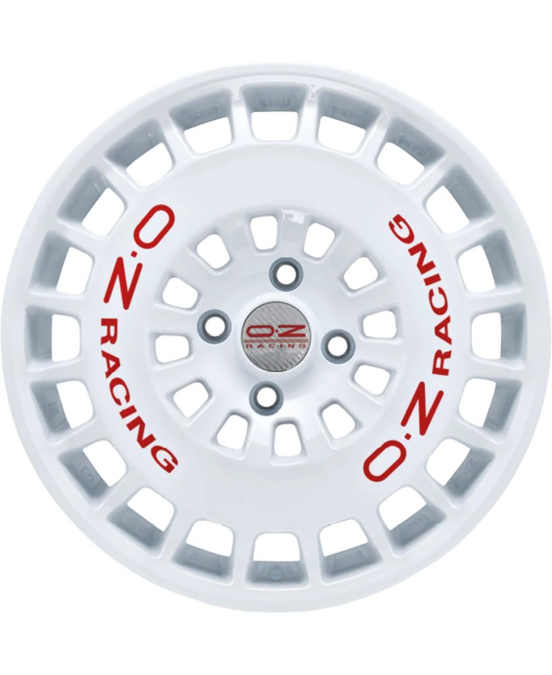 Jante ALU, OZ RR40 Race white + Red lettering 7.5X17 5/ 108 ET44 , Alésage 75