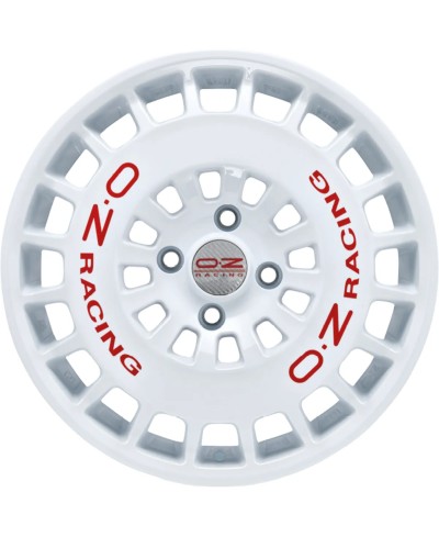 Jante ALU, OZ RR40 Race white + Red lettering 7.5X18 5/ 108 ET45 , Alésage 73.1