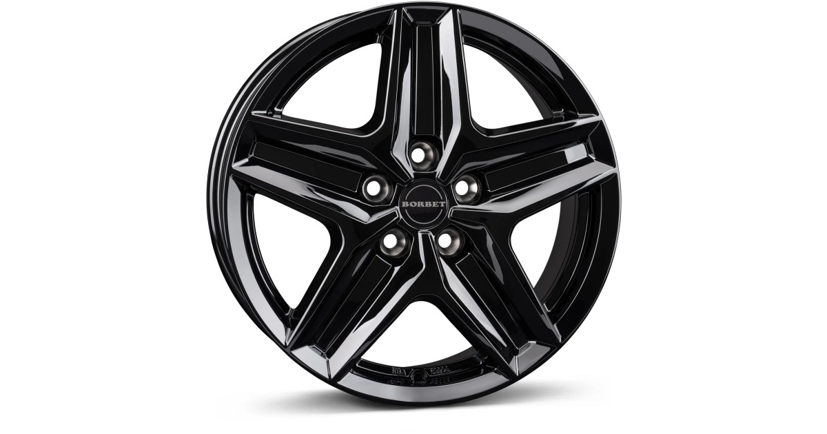 Jante Alu BORBET CWZ Black glossy 7,5x18 5x120 ET43 , Alésage 65.1