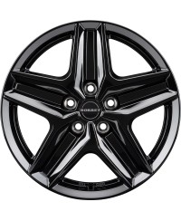 Jante Alu BORBET CWZ Black glossy 7,5x18 5x120 ET43 , Alésage 65.1