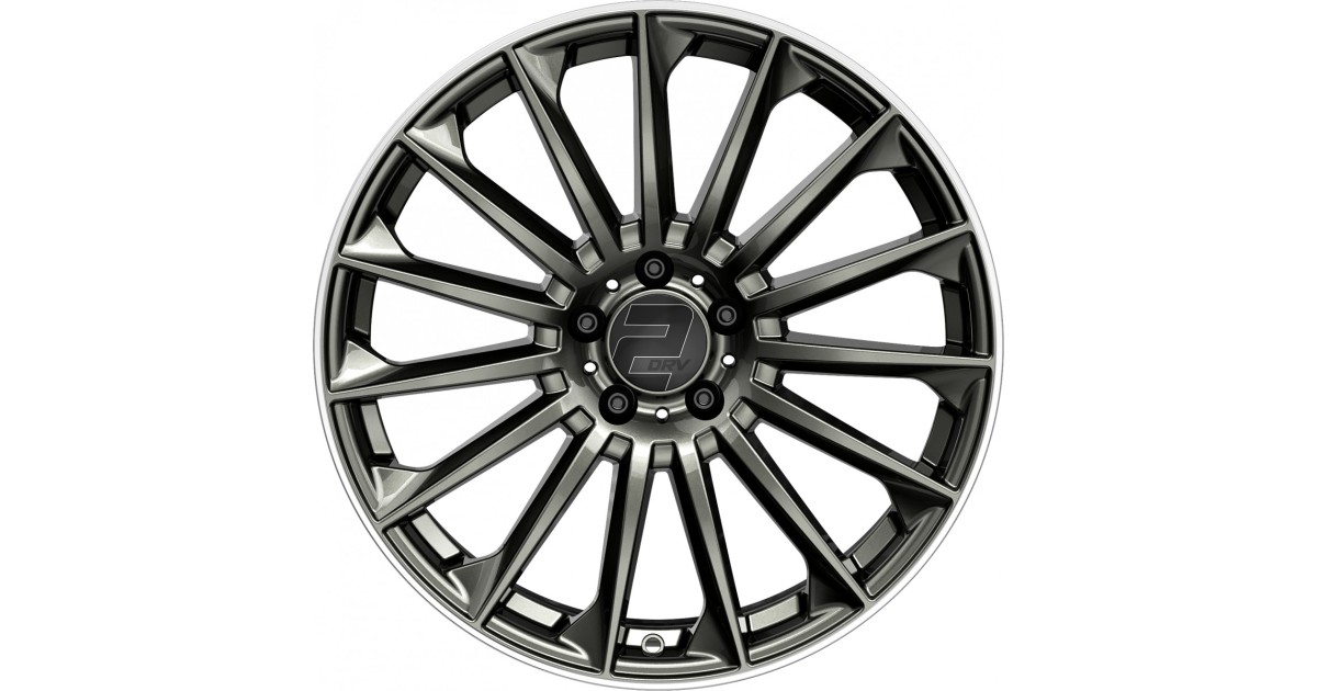 Jante ALU, Wheelworld - 2DRV WH39 Dark gunmetal lackiert (Bord poli) 10.5X22 5/ 112 ET20 , Alésage 66.6