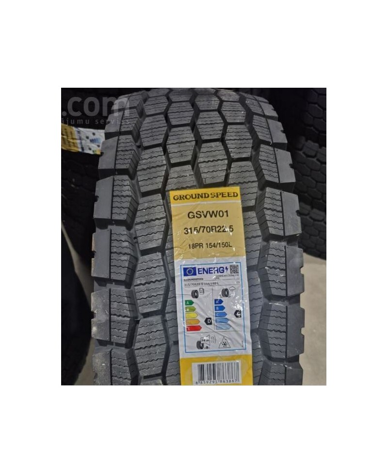 Pneu GROUNDSPEED GSVW01 , 315/ 80 R22.5 156/ 150L , 3PMSF
