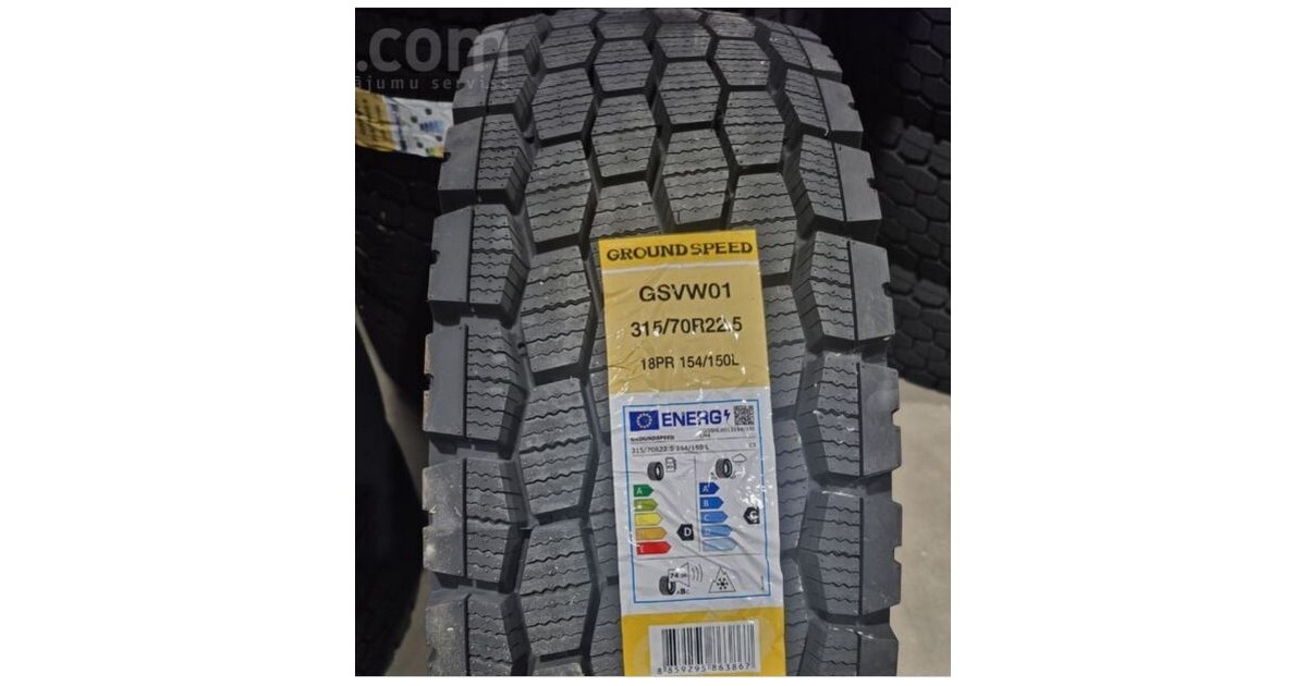 Pneu GROUNDSPEED GSVW01 , 315/ 80 R22.5 156/ 150L , 3PMSF