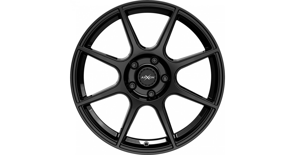 Jante ALU,  Axxion X2 Noir brillant laqué 6.5X16 5/ 112 ET42 , Alésage 72.6