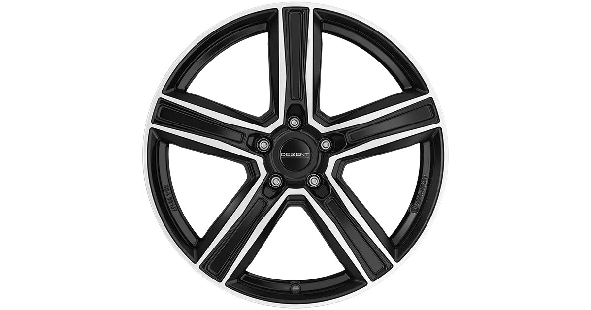 Jante Alu Dezent KG Black polished  8x19 5x114.3 ET43 , Alésage 65.1