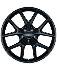 Jante ALU, Ronal R75 Jetblack Matt-Bord poli 8.5X20 5/ 112 ET45 , Alésage 66.6