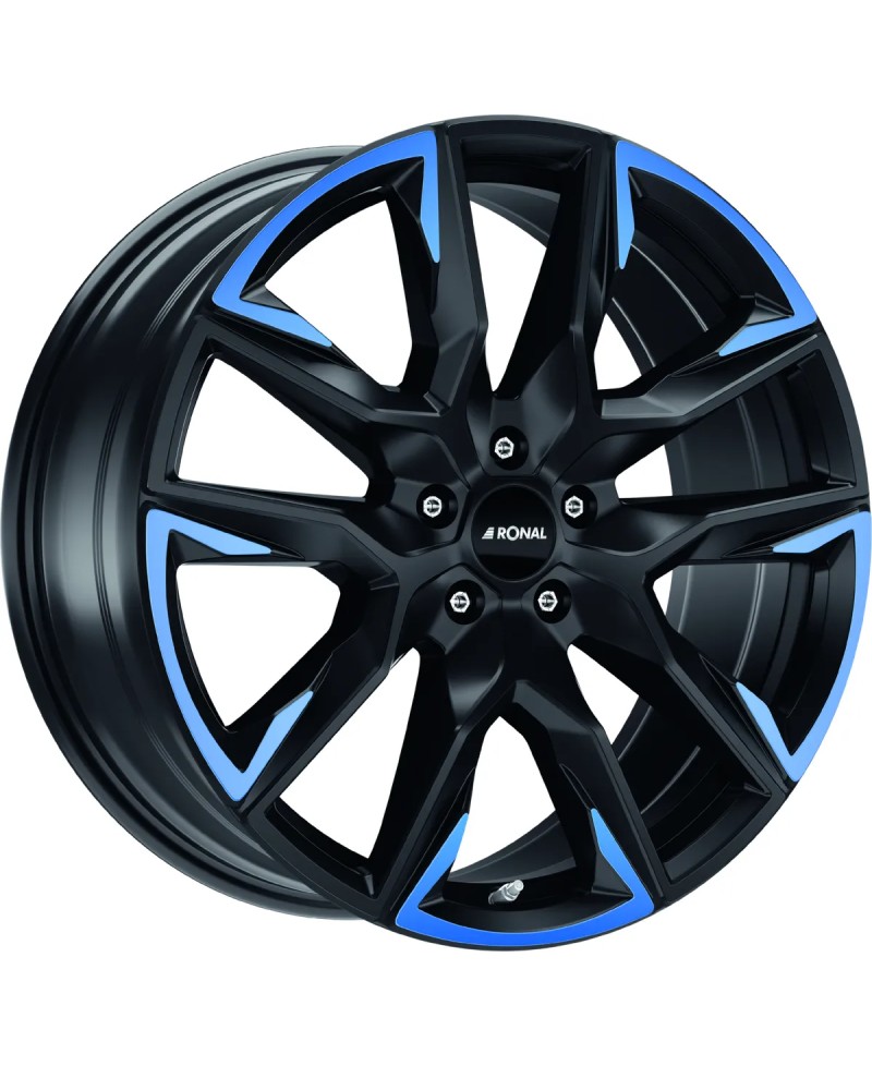Jante ALU, Ronal R71 Jetblack matt blue tinted matt 10.5X21 5/ 130 ET64 , Alésage 71.6