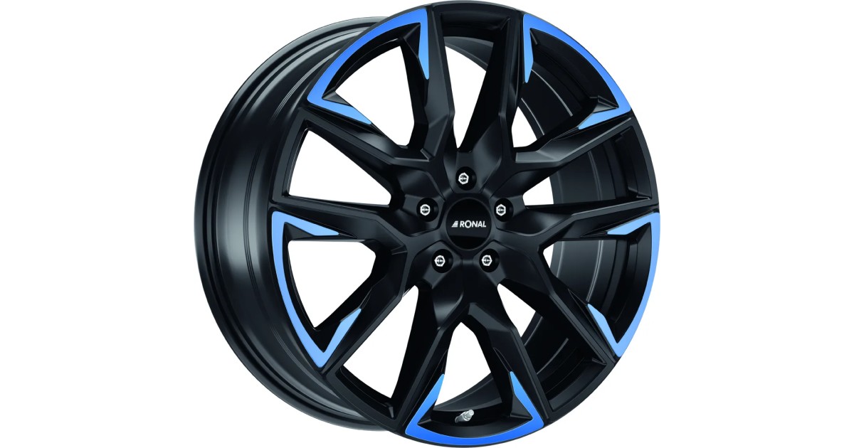 Jante ALU, Ronal R71 Jetblack matt blue tinted matt 10.5X21 5/ 130 ET64 , Alésage 71.6