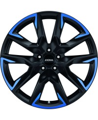 Jante ALU, Ronal R71 Jetblack matt blue tinted matt 10.5X21 5/ 130 ET64 , Alésage 71.6