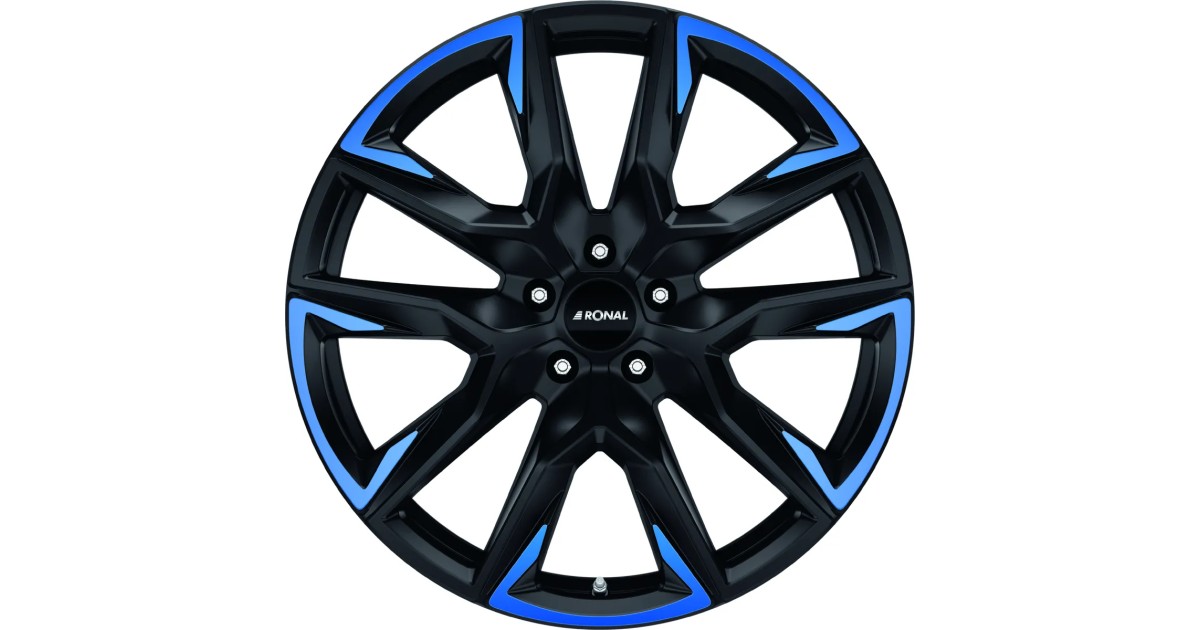Jante ALU, Ronal R71 Jetblack matt blue tinted matt 10.5X21 5/ 130 ET64 , Alésage 71.6