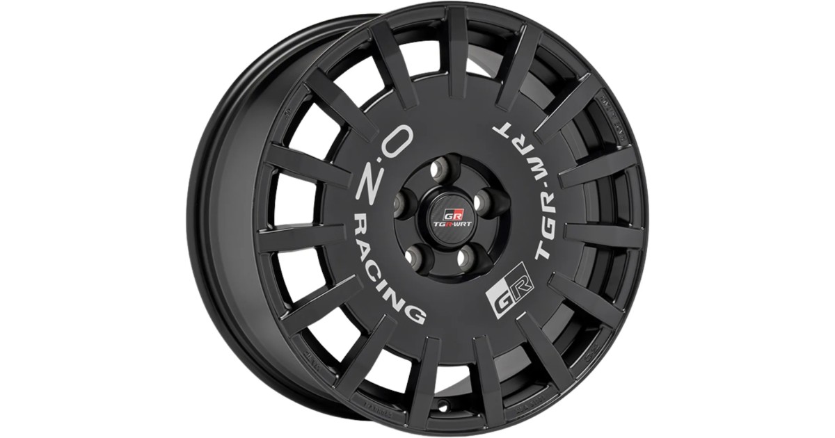 Jante ALU, OZ Rally Racing TGR-WRT MATT BLACK + SILVER LETTER 8X18 5/ 114.3 ET45 , Alésage 60.1