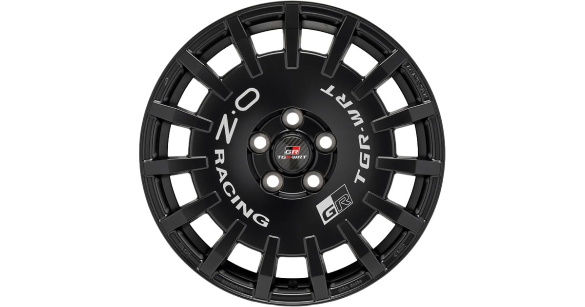 Jante ALU, OZ Rally Racing TGR-WRT MATT BLACK + SILVER LETTER 8X18 5/ 114.3 ET45 , Alésage 60.1