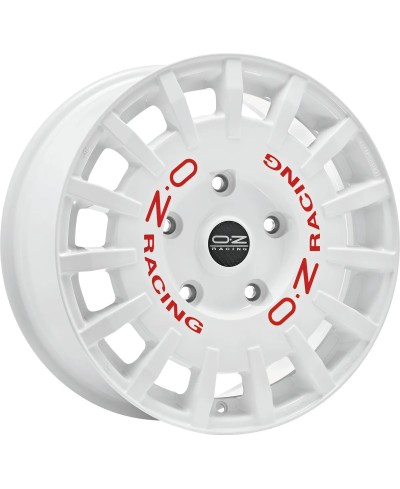 Jante ALU, OZ RALLY RACING VAN RACE WHITE + RED LETTER 8X18 5/ 120 ET45 , Alésage 65.1