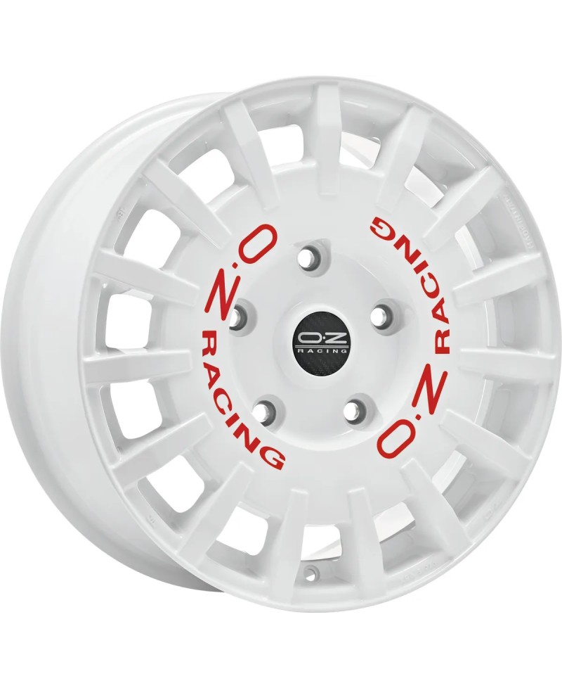 Jante ALU, OZ RALLY RACING VAN RACE WHITE + RED LETTER 8X18 5/ 120 ET45 , Alésage 65.1