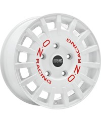 Jante ALU, OZ RALLY RACING VAN RACE WHITE + RED LETTER 8X18 5/ 120 ET45 , Alésage 65.1