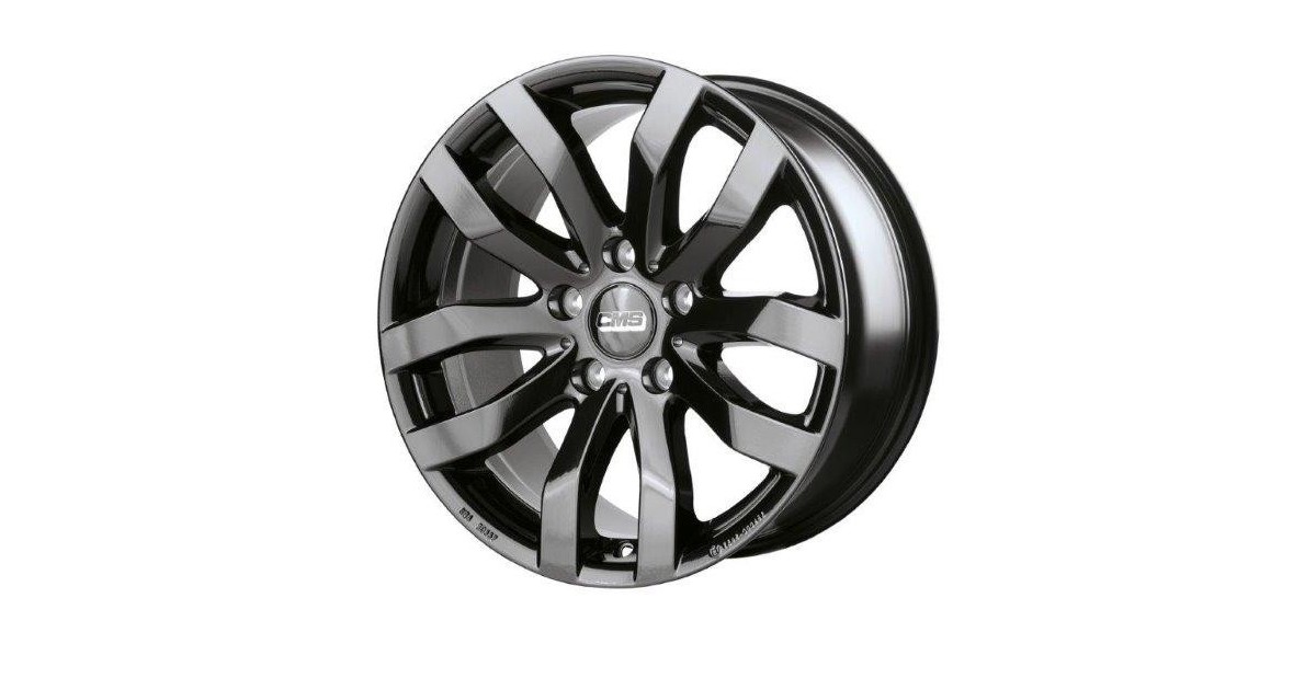 Jante ALU, CMS C22 Noir Brillant, 6X15 5/100 ET45, Alésage 54.1