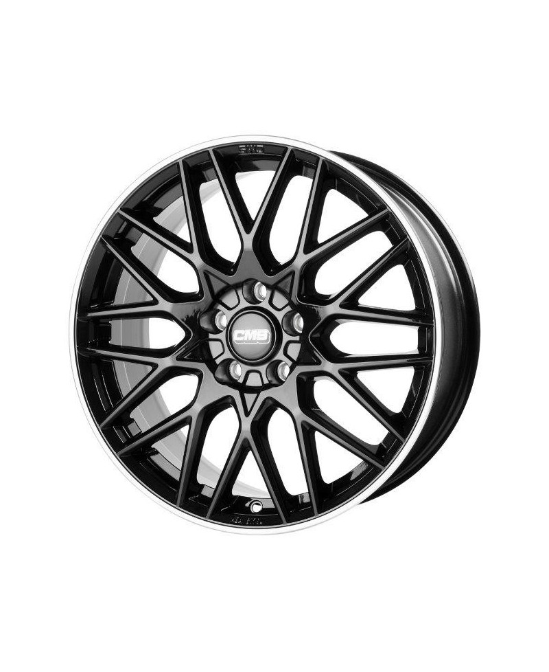 Jante ALU, CMS C25 Noir Bride Poli Brillant, 7X17 5/100 ET40, Alésage 57.1